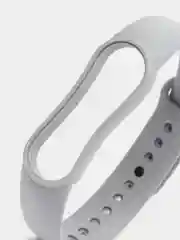 Серый силиконовый ремешок для фитнес браслета Xiaomi Mi Band 3 / 4 / 5 / 6