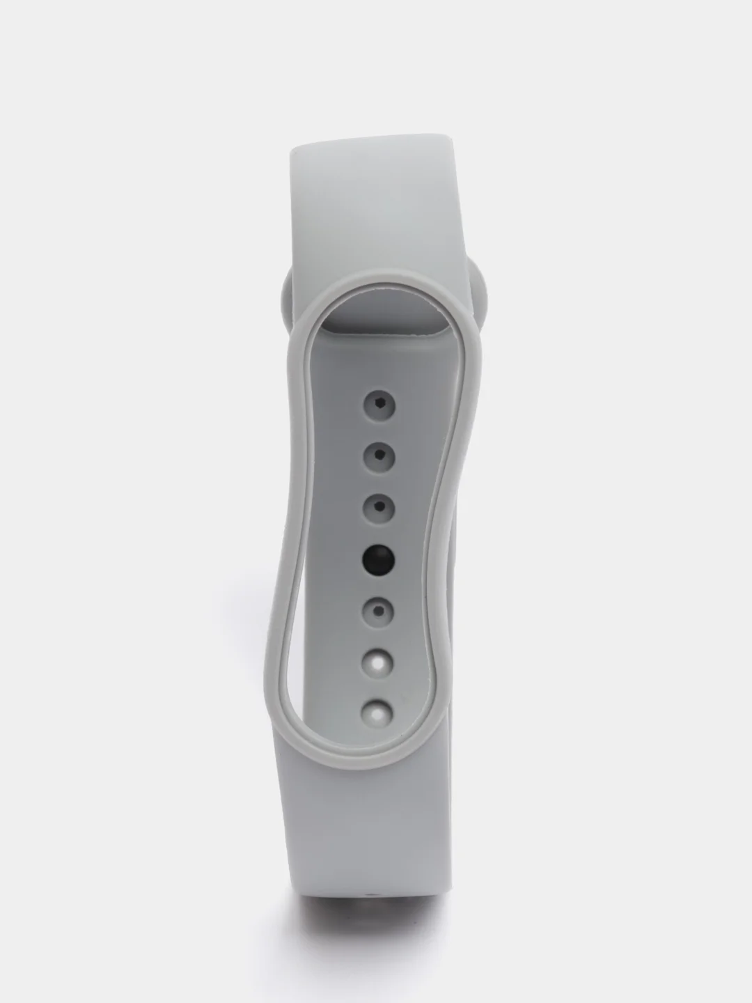 Серый силиконовый ремешок для фитнес браслета Xiaomi Mi Band 3 / 4 / 5 / 6