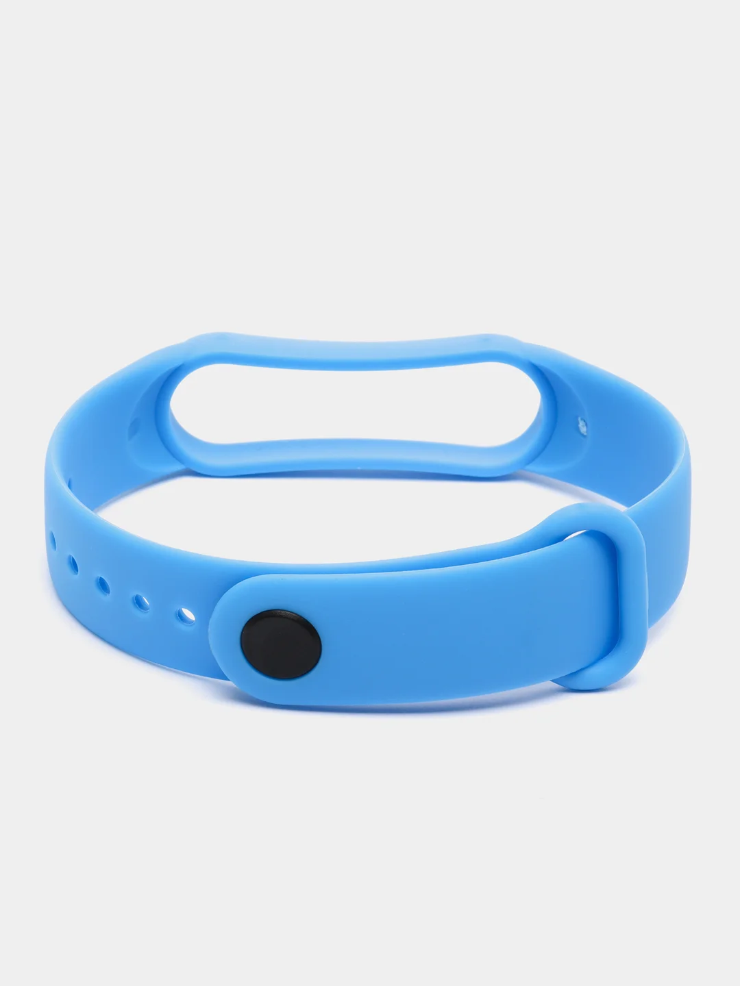 Синий силиконовый ремешок для фитнес браслета Xiaomi Mi Band 3 / 4 / 5 / 6