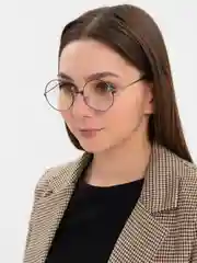 Угольный имиджевые, прозрачные, круглые очки Mirsee без диоптрий