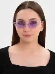 Серебряный очки солнцезащитные MIRSEE женские, цветные в форме "Кошачий глаз"