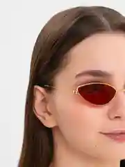 Красный солнцезащитные очки MIRSEE женские цветные, узкие