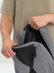 Серый комплект: рюкзак, сумка, клатч. Унисекс Md.6001