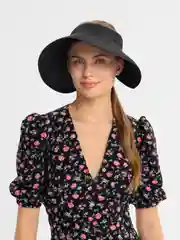 Черный козырек летний, женский
