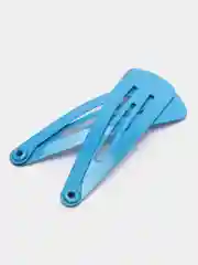 Голубой заколки для волос клик-клак, однотонные, 4 см и 6,5 см