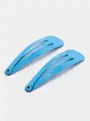 Голубой заколки для волос клик-клак, однотонные, 4 см и 6,5 см