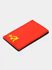 Вишнёвый шеврон на липучке, патч, нашивка тактическая для крепления к одежде, сумке или кепке, ПВХ