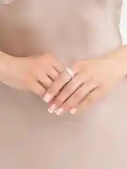 Зеленый кольцо женское Meadow, с цирконами