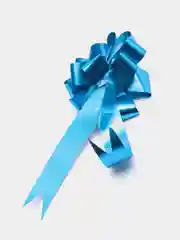 Лазурный подарочный бант-шар. Бант для упаковки подарка. Размер 10 см