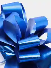 Синий бант для упаковки подарка, 7,5 см