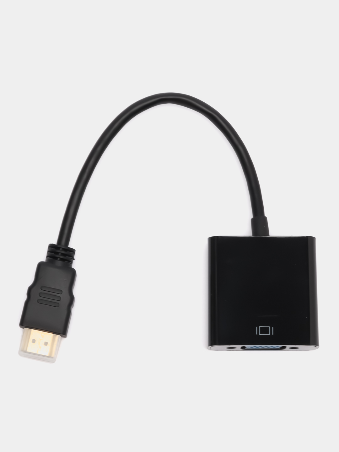 Кабель-переходник HDMI-VGA для подключения монитора, проектора, адаптер  купить по цене 458 ₽ в интернет-магазине Магнит Маркет