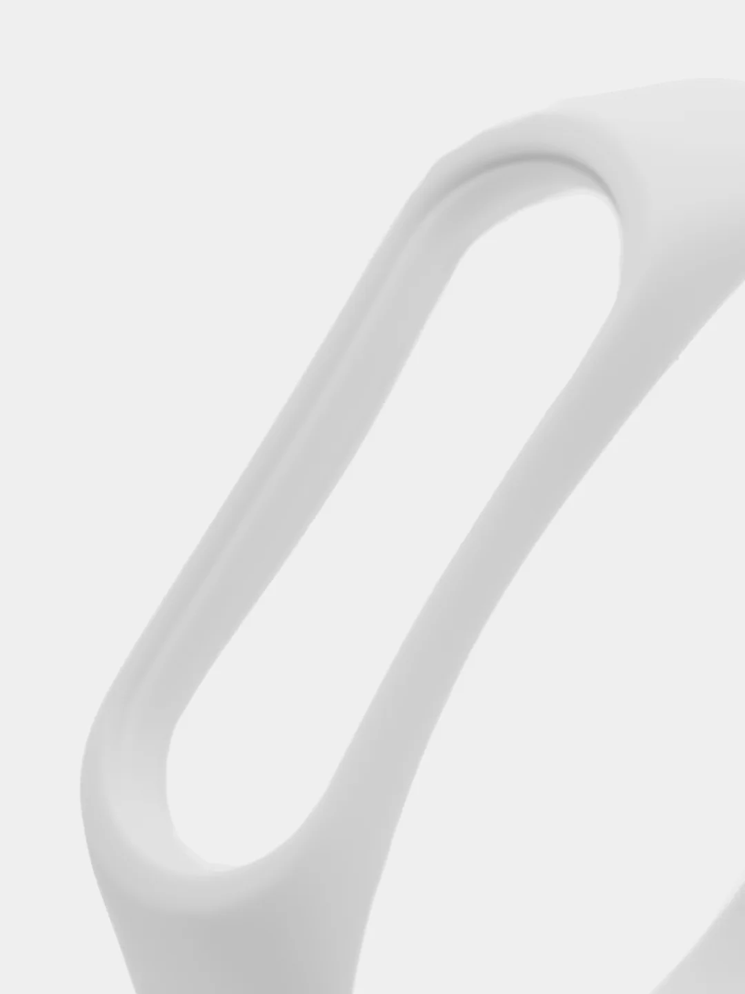 Белый ремешок для фитнес-браслета Xiaomi Mi Smart Band 3 / 4, силиконовый