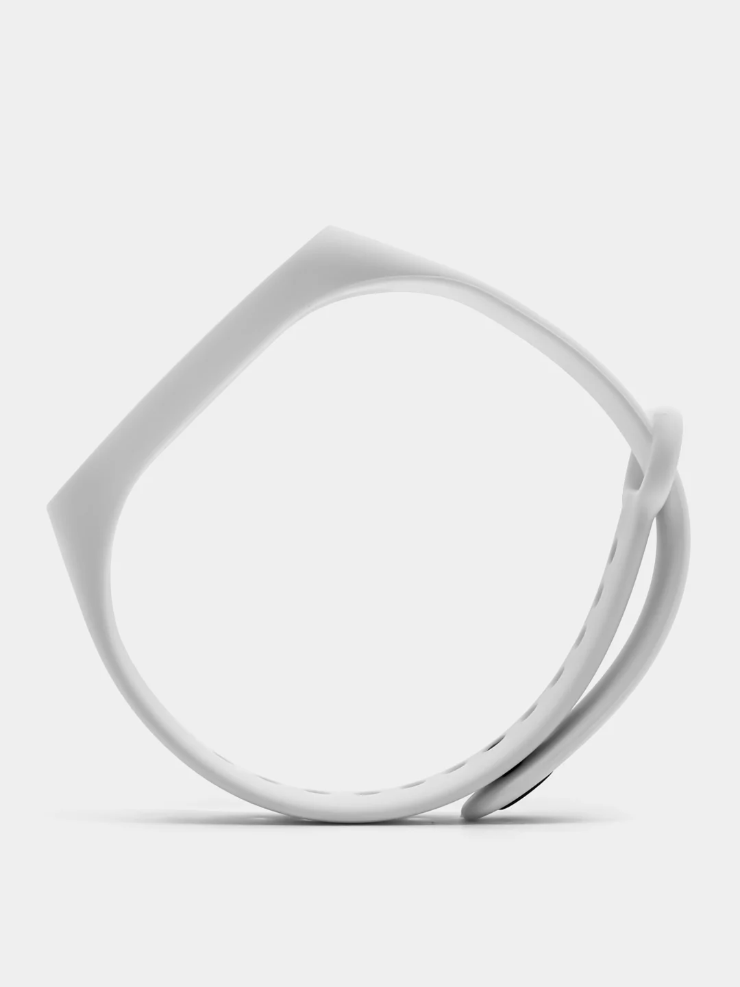 Белый ремешок для фитнес-браслета Xiaomi Mi Smart Band 3 / 4, силиконовый