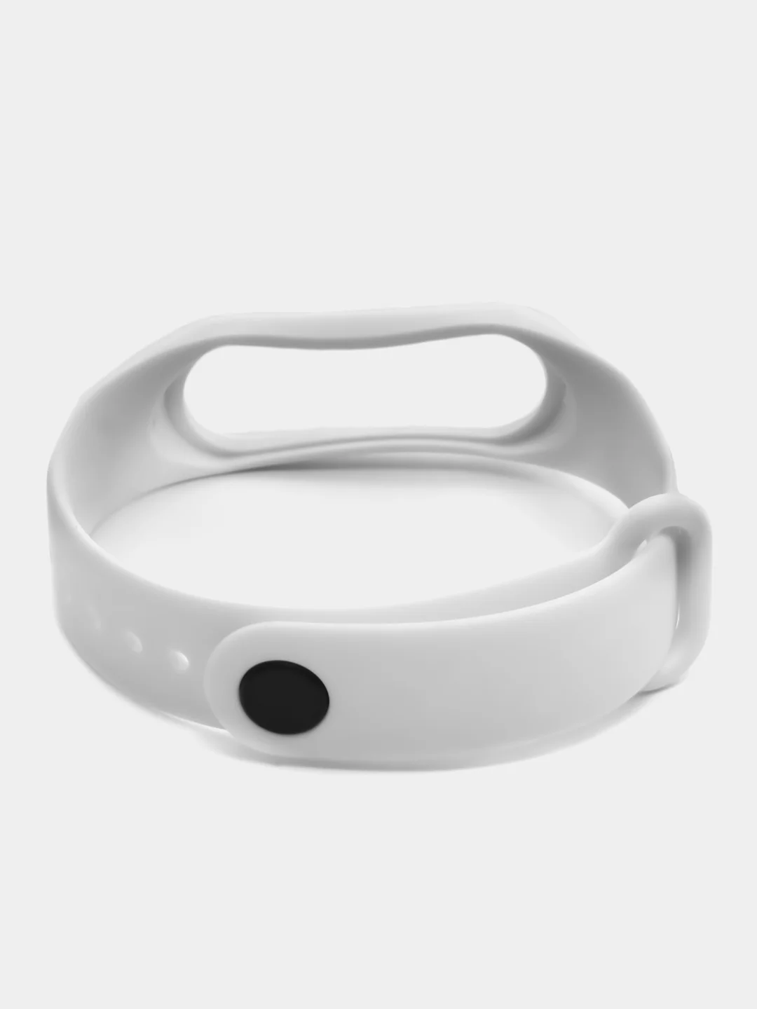 Белый ремешок для фитнес-браслета Xiaomi Mi Smart Band 3 / 4, силиконовый