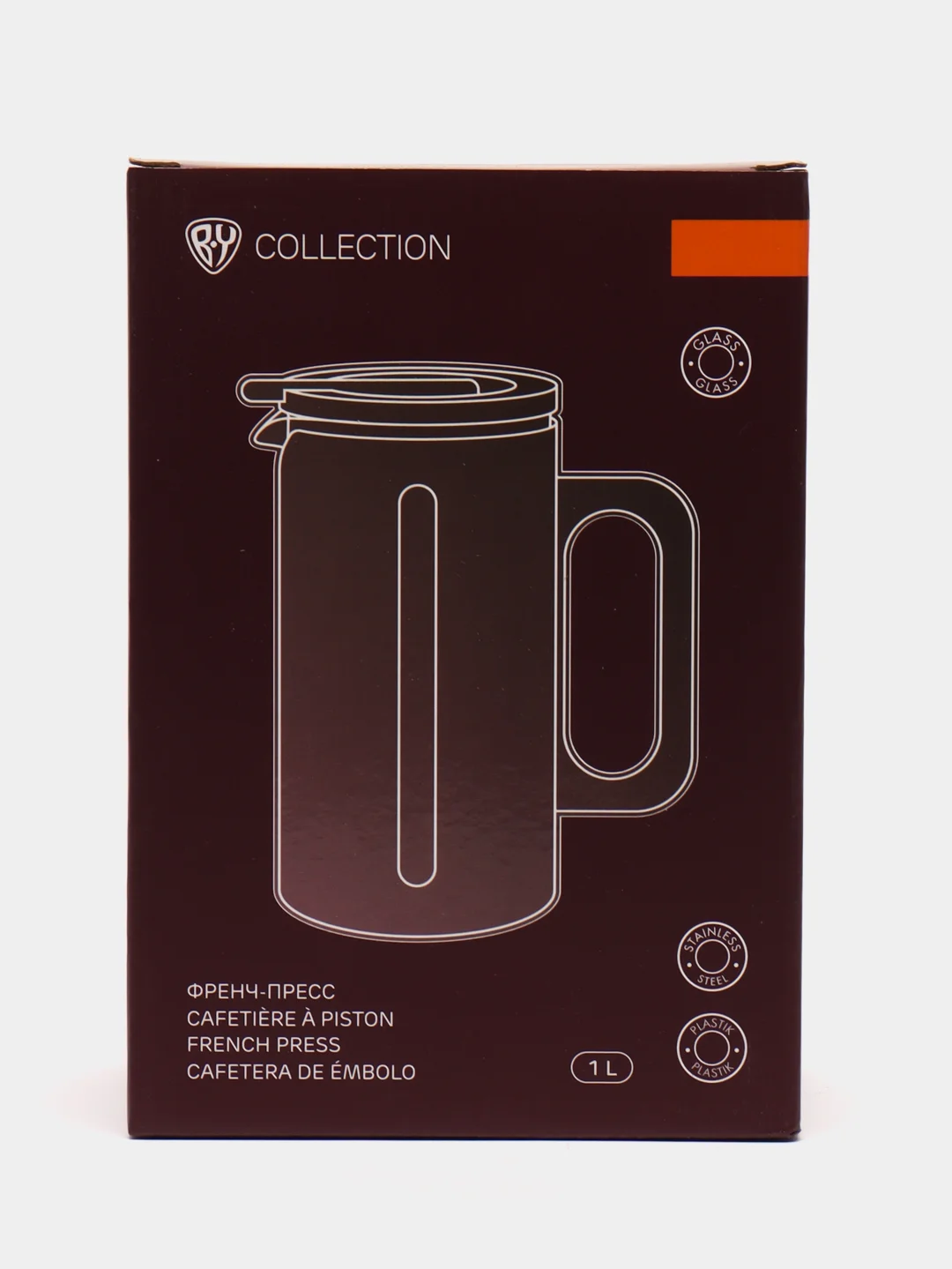 BY COLLECTION френч-пресс, 1000 мл, жаропрочное стекло