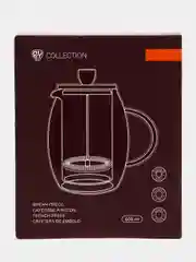 Френч-пресс BY COLLECTION BV129A, жаропрочное стекло, двойные стенки, 600 мл