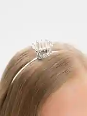 Серебряный серебряный ободок корона