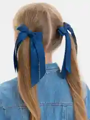 Розовый банты школьные, на резинках, кружевные, 2 штуки, разные цвета