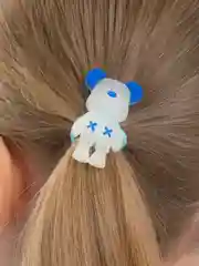 Лесной зеленый резинка для волос "Мишки"