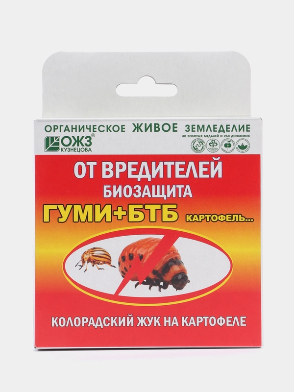 Средство от колорадского жука ГУМИ + БТБ Картофель, биозащита, 6 пакетов по 30 г (180 г)