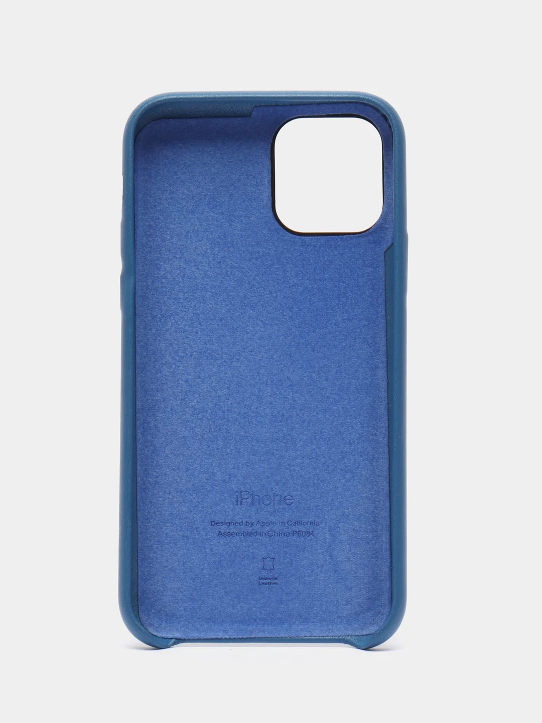 Синий чехол на iPhone 11, 11 Pro, X, XS, XR, 6, 6S, 7, 8, SE 2020, 7 Plus, 8 Plus, кожаный
