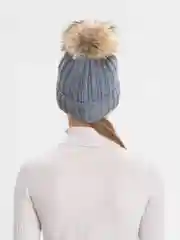 Серый шапка шерстяная женская с помпоном Paola Belleza, 3 цвета