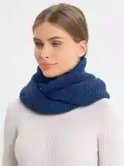 Снуд шерстяной женский Paola Belleza, цвет индиго синий