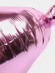 Розовый воздушный шар Обьемная голова медведя