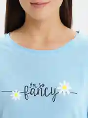 Лазурный футболка женская хлопковая