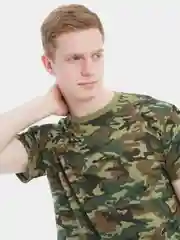 Лесной зеленый футболка мужская, хлопок 100%
