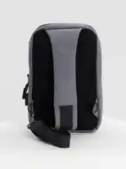 Серый меланж рюкзак мужской, с USB зарядкой, сумка-мессенджер, нагрудная сумка, водонепроницаемая