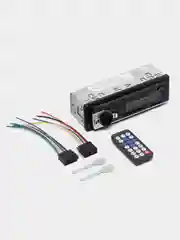 Магнитола 1 DIN, Bluetooth, USB, AUX, с пультом ДУ