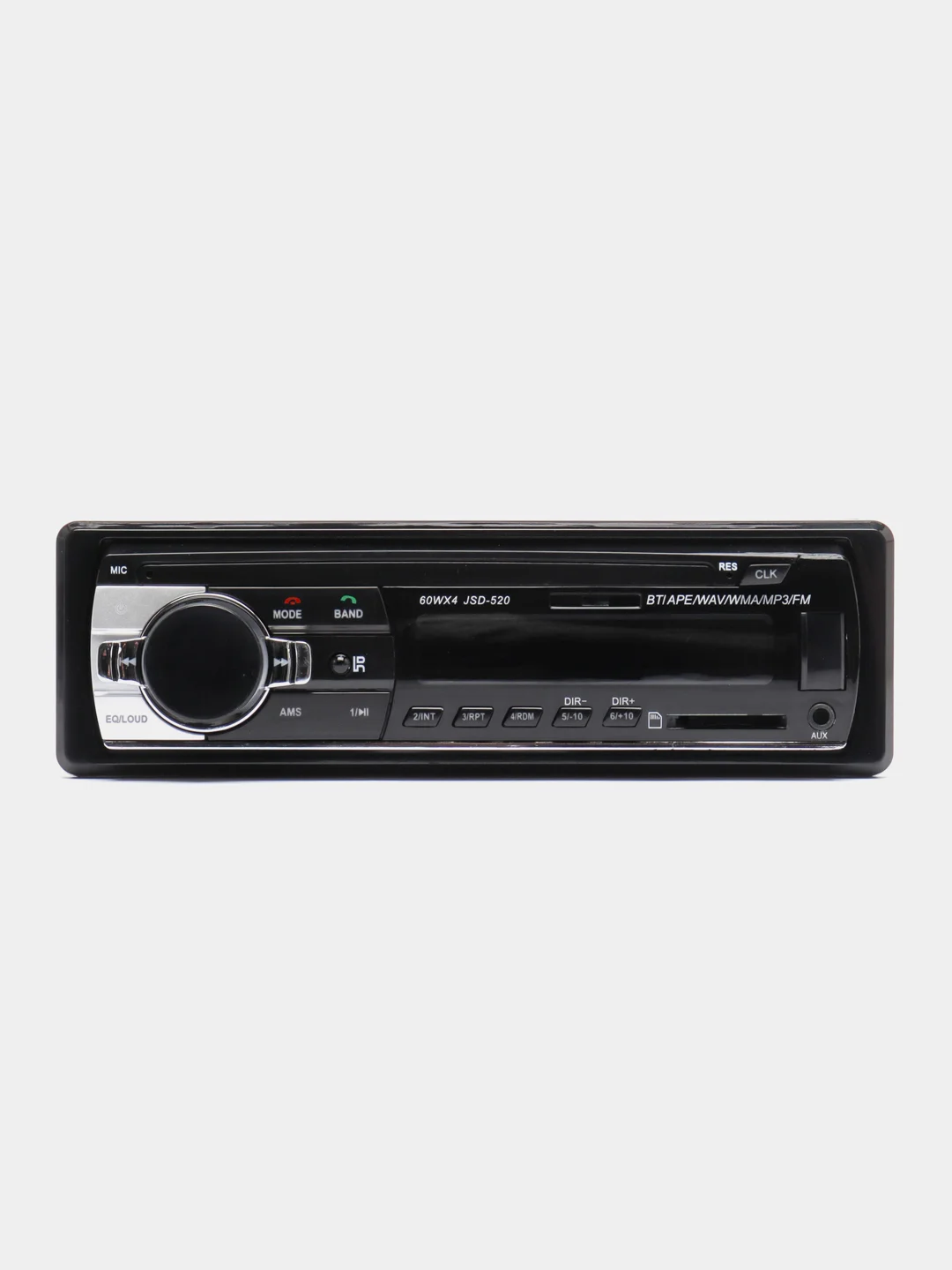 Магнитола 1 DIN, Bluetooth, USB, AUX, с пультом ДУ