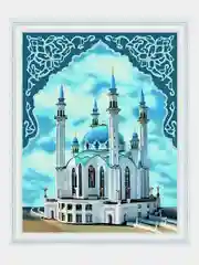 Алмазная мозаика "Мечеть" на подрамнике, 30 х 40 см
