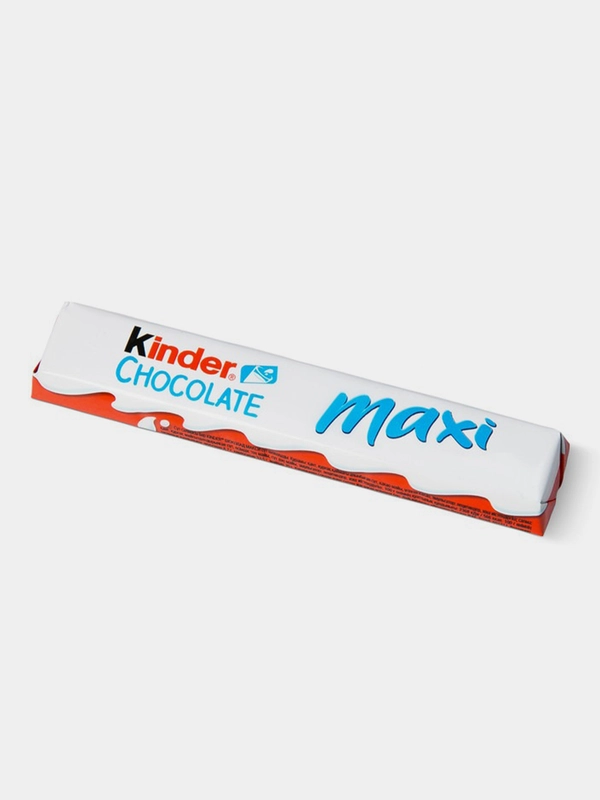 Молочный шоколад Kinder Maxi, упаковка 36шт по 21г