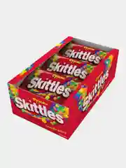 Драже в разноцветной глазури Skittles "Фрукты", упаковка, 12 штук по 38 г