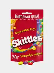 Драже в разноцветной глазури Skittles "Фрукты", 70 г