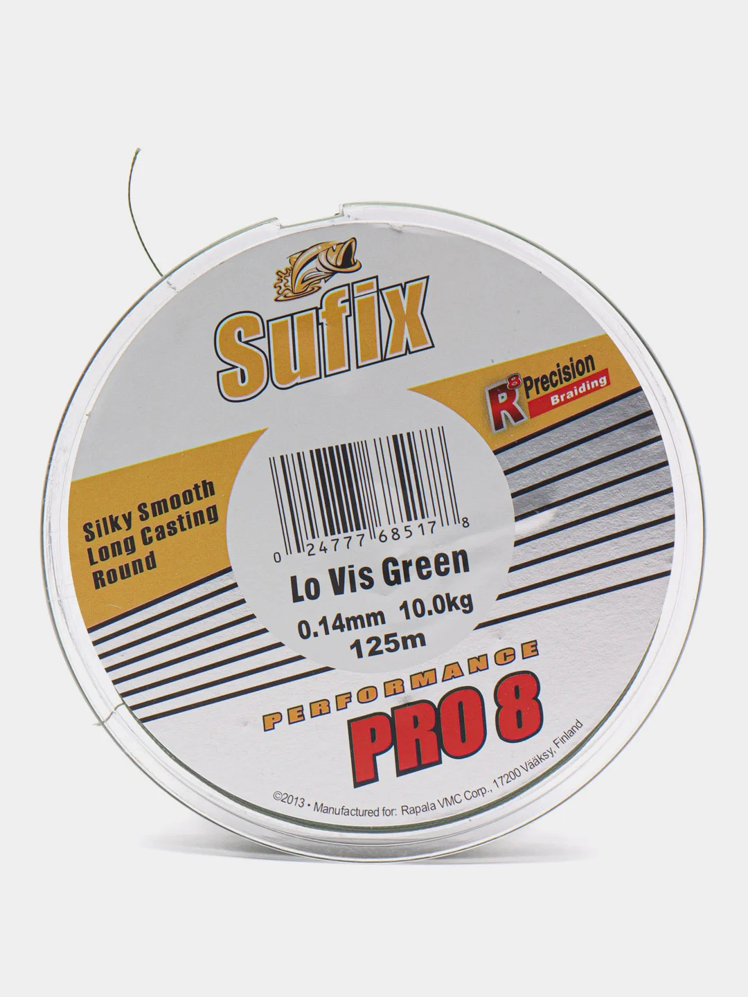 Плетеный шнур для рыбалки Sufix Performance Pro 8, 125 м