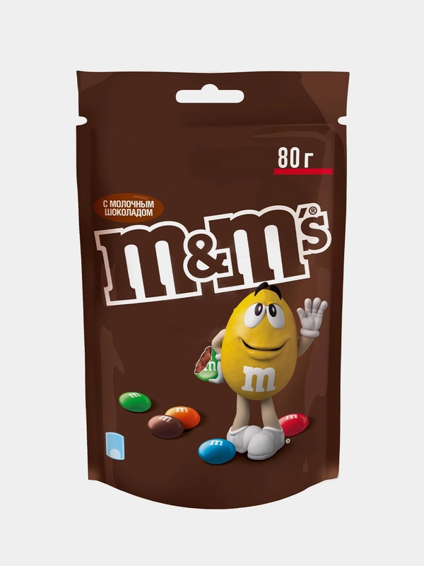 Драже M&Ms, с молочным шоколадом, 80 г