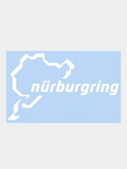 Наклейка на авто "Nurburgring - Нюрбургринг", 25 х 15 см
