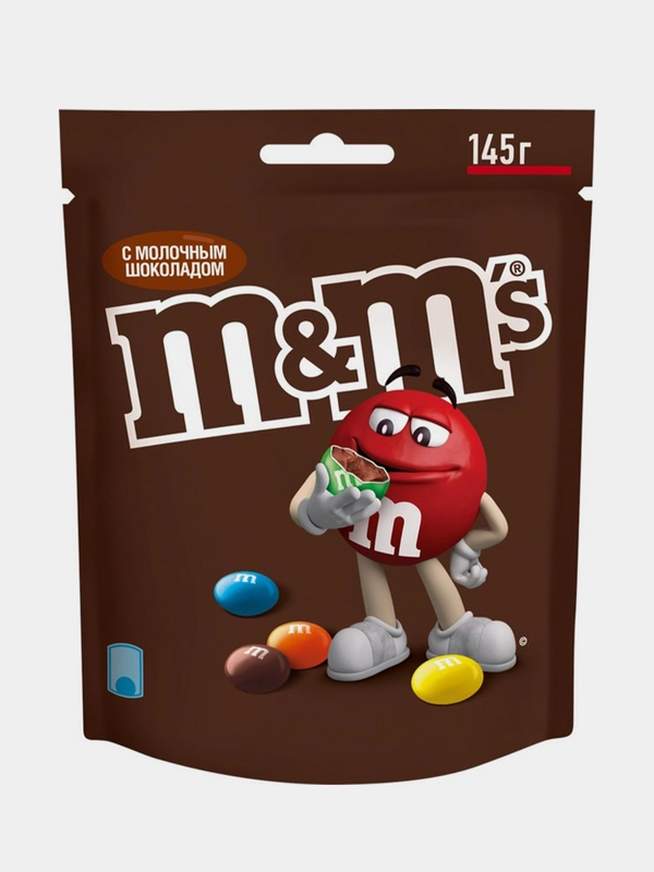 Драже M&Ms, с молочным шоколадом, 145 г