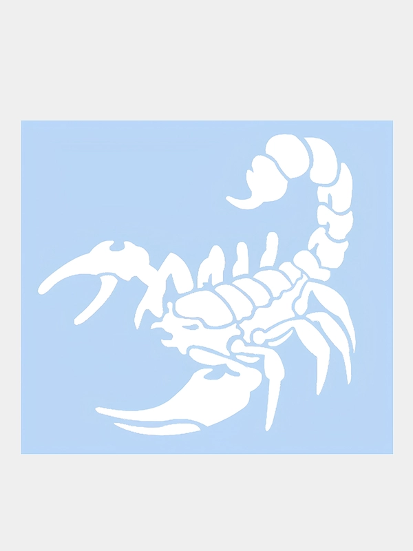 Наклейка на авто "Скорпион - Scorpion", 19 х 18 см