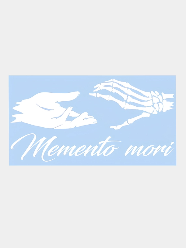 Наклейка на авто, машину, стекло, "Memento mori", 25 х 12 см