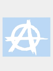 Наклейка на авто, машину, стекло, "Анархия", 17 х 14 см