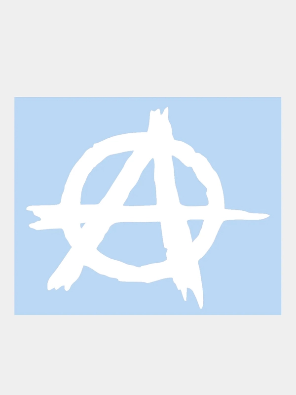 Наклейка на авто, машину, стекло, "Анархия", 17 х 14 см