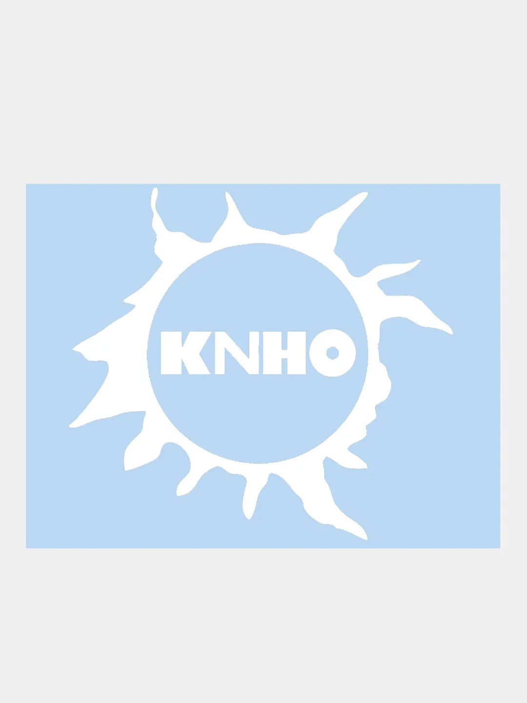 Белый наклейка на авто / машину / стекло "Кино Цой" 20 х 18 см