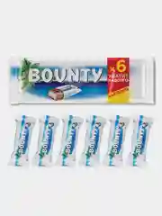 Шоколадный батончик Bounty, со вкусом кокоса, мультипак, 6 штук по 27,5 г