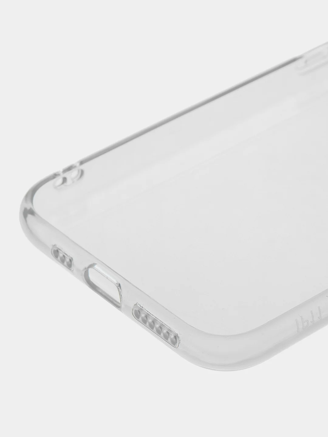 Чехол прозрачный плотный силиконовый с защитой камеры для iPhone (айфон)
