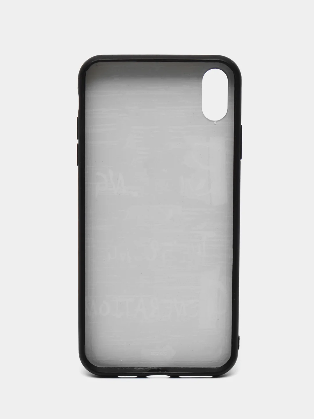 Черный чехол с принтом iPhone 7+ / 8+ / X / X Max / 11 / 11 Pro Max