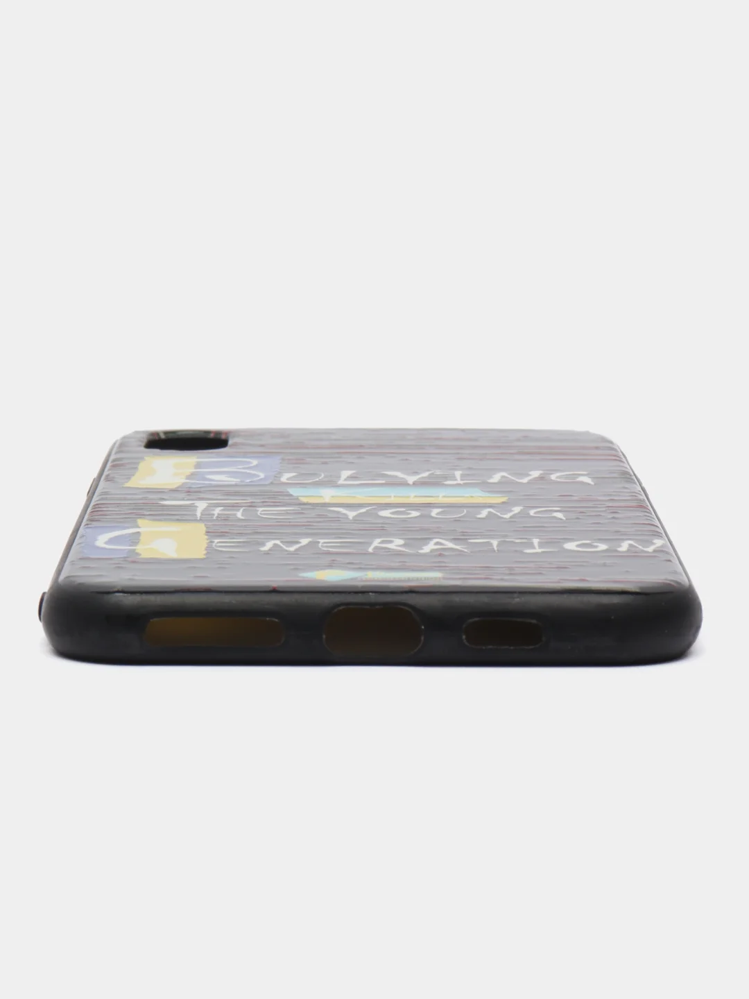 Черный чехол с принтом iPhone 7+ / 8+ / X / X Max / 11 / 11 Pro Max